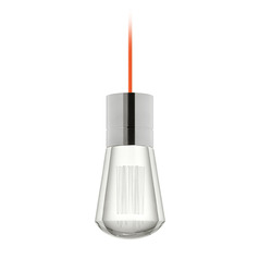 Alva LED Warm Dim Pendant in Satin Nickel by Visual Comfort Modern