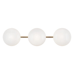 Pearlesque Aged Gold Brass LED Sconce by Matteo Lighting