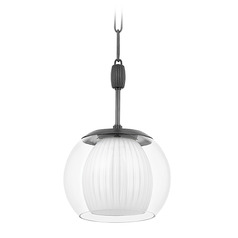 Hudson Valley Lighting Clementon Distressed Bronze LED Pendant Light with Bowl / Dome Shade