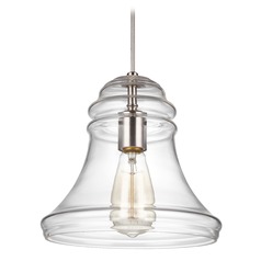 Doyle Pendant in Satin Nickel by Visual Comfort Studio