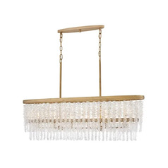Fredrick Ramond Rubina Burnished Gold LED Island Light