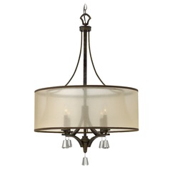 Mime French Bronze Chandelier by Fredrick Ramond