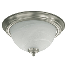 Satin Nickel Flush Mount by Quorum Lighting