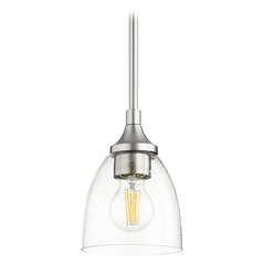 Enclave Satin Nickel Mini Pendant by Quorum Lighting