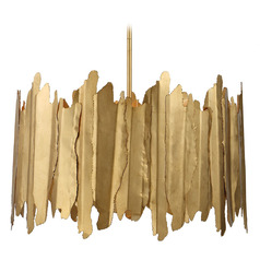 Golden Gate Gold Leaf Pendant Light by Uttermost Lighting
