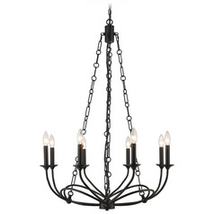 Arabella Matte Black Chandelier by Z-Lite