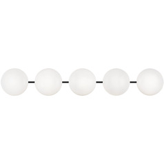 Pearlesque Matte Black LED Sconce by Matteo Lighting
