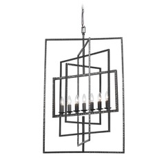 Crystorama Lighting Capri Raw Steel Pendant Light