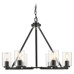 Monroe Black Chandelier by Golden Lighting