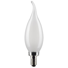 5.5W CA10 E12 Base Frosted LED Light Bulb in 2700K by Satco Lighting