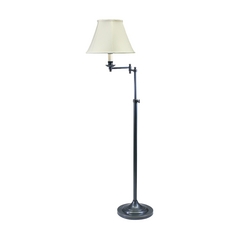 Club Swing-Arm Floor Lamp in Oil Rubbed Bronze by House of Troy Lighting