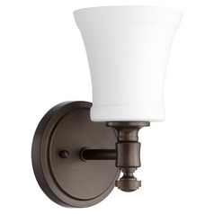 Oiled Bronze Sconce by Quorum Lighting