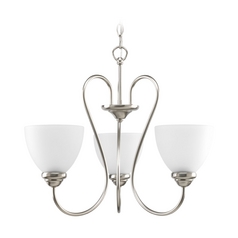 Heart 21.69-Inch Chandelier in Brushed Nickel by Progress Lighting