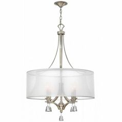 Mime Brushed Nickel Pendant by Fredrick Ramond