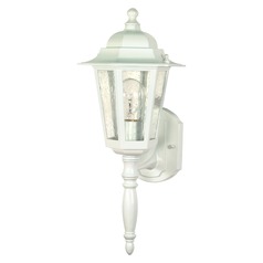 Cornerstone White Outdoor Wall Light by Nuvo Lighting