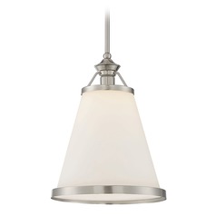 Ashmont Satin Nickel Pendant by Savoy House