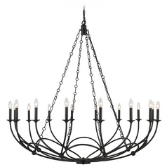 Arabella Matte Black Chandelier by Z-Lite