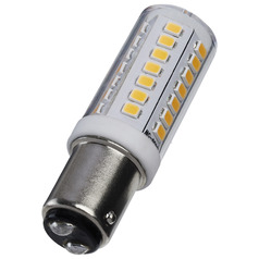 5W T6 Double Contact Base 3000K Clear LED Light Bulb by Satco Lighting