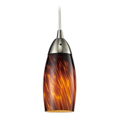 Milan Satin Nickel Mini-Pendant Light  - Includes Recessed Adapter Kit