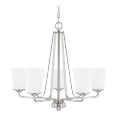 Braylon 26.25-Inch Chandelier in Brushed Nickel by HomePlace by Capital Lighting