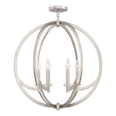 Orion Brushed Nickel Semi-Flush by Quoizel Lighting