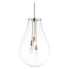 Maxim Lighting Gourd Satin Nickel Pendant Light with Bowl / Dome Shade