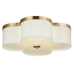 Maxim Lighting Clover Satin Brass Flushmount Light