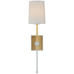 Julie Neill Lucia Tail Sconce in Gild & Crystal by Visual Comfort Signature