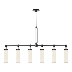 Wynwood 6-Light Linear Pendant in Urban Bronze by Alora Lighting