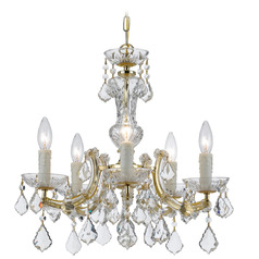 Crystorama Lighting Maria Theresa Gold Crystal Chandelier