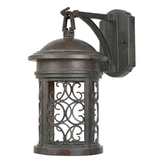 Outdoor Wall Light in Mediterranean Patina Finish