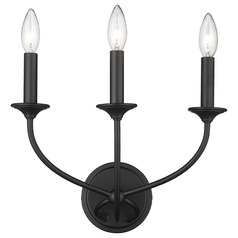 Arabella Matte Black Sconce by Z-Lite