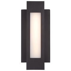 Insert LED Sconce in Pebble Bronze by George Kovacs