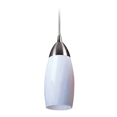 Milan Satin Nickel Mini-Pendant Light  - Includes Recessed Adapter Kit