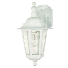Cornerstone White Outdoor Wall Light by Nuvo Lighting