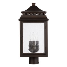 Sutter Creek 3-Light Post Light in Oiled Bronze by Capital Lighting