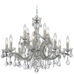 Crystorama Lighting Maria Theresa Polished Chrome Crystal Chandelier