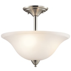 Nicholson 16-Inch Brushed Nickel Semi-Flush Mount by Kichler Lighting