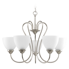 Heart 25.25-Inch Chandelier in Brushed Nickel by Progress Lighting