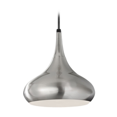 Beso 10-Inch Pendant in Brushed Steel by Generation Lighting