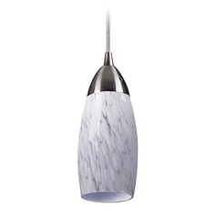 Milan Satin Nickel Mini-Pendant Light  - Includes Recessed Adapter Kit