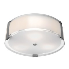 Tara Brushed Steel LED Flush Mount by Access Lighting