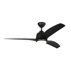 Avila Coastal 54-Inch Fan in Black by Visual Comfort & Co Fans
