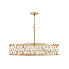 Estie 38-Inch Chandelier in Piastra Gold by Fredrick Ramond