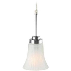 Modern Mini Pendant with White Glass by Lite Source Lighting