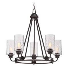 Designers Fountain Gramercy Park Old English Bronze Chandelier