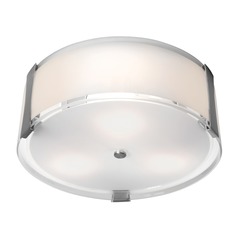Tara Brushed Steel LED Flush Mount by Access Lighting