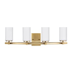 Alturas 30.50-Inch Vanity Light in Satin Brass by Generation Lighting