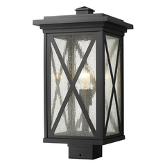Brookside Black Post Light by Z-Lite