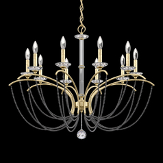 Priscilla Heirloom Silver Chandelier by Schonbek Lighting